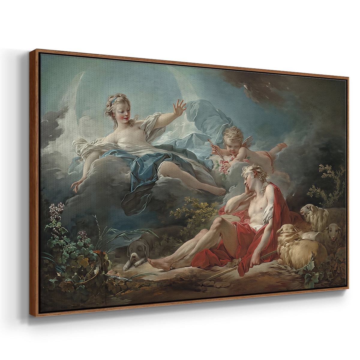 Diana and Endymion, c. 1753-1756 - Floater Framed Canvas Print