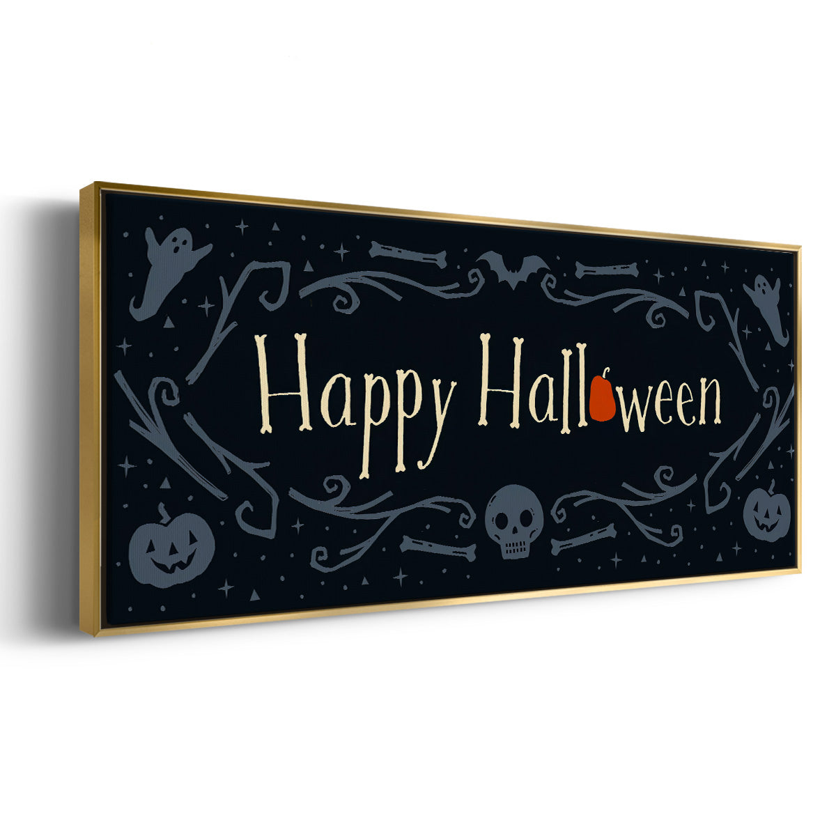 Skeleton Crew Collection D - Floater Framed Canvas Print