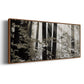 Misty Forest - Floater Framed Canvas Print