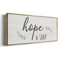 Hope & Soap - Floater Framed Canvas Print