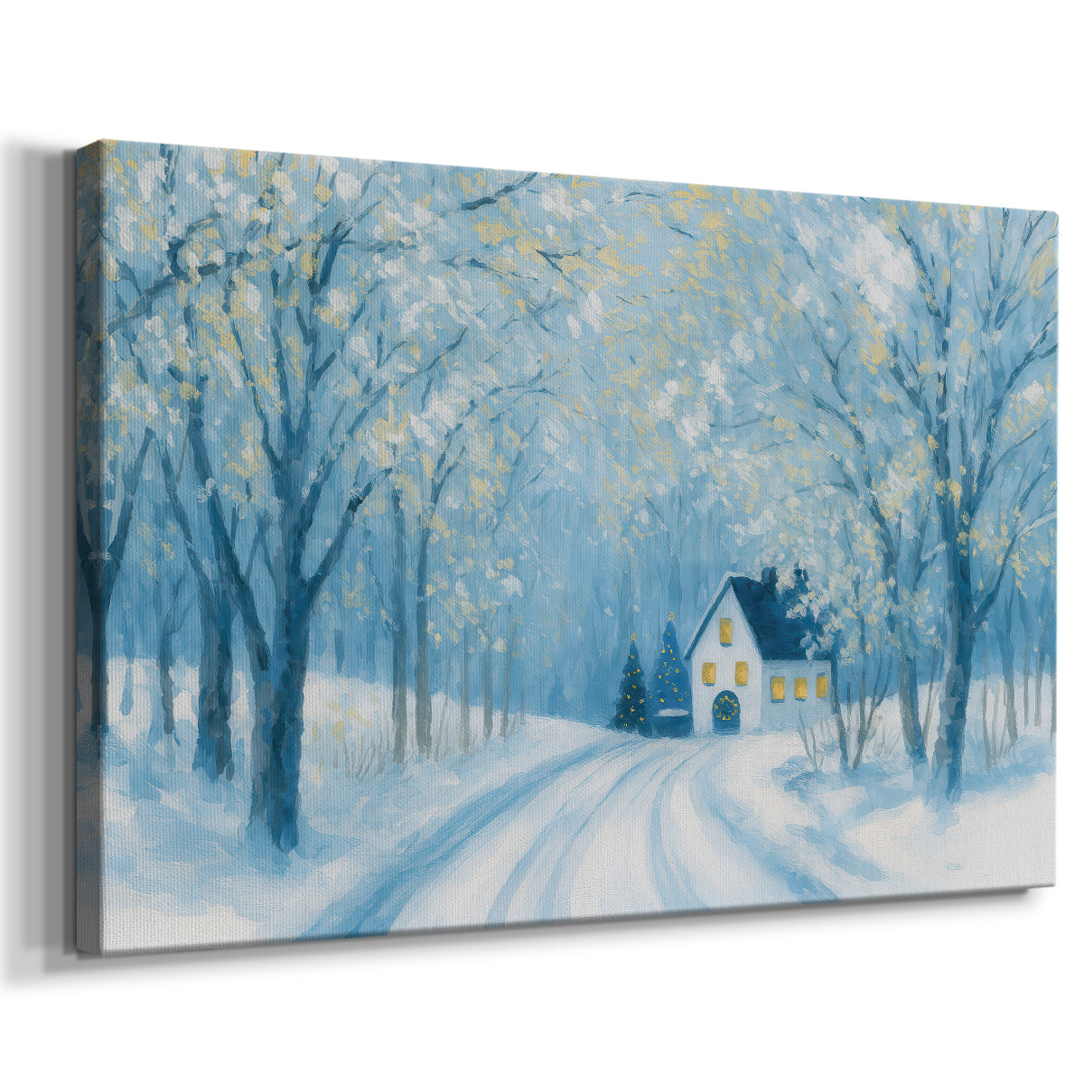 Mint Fir Hearth - Canvas Art Print