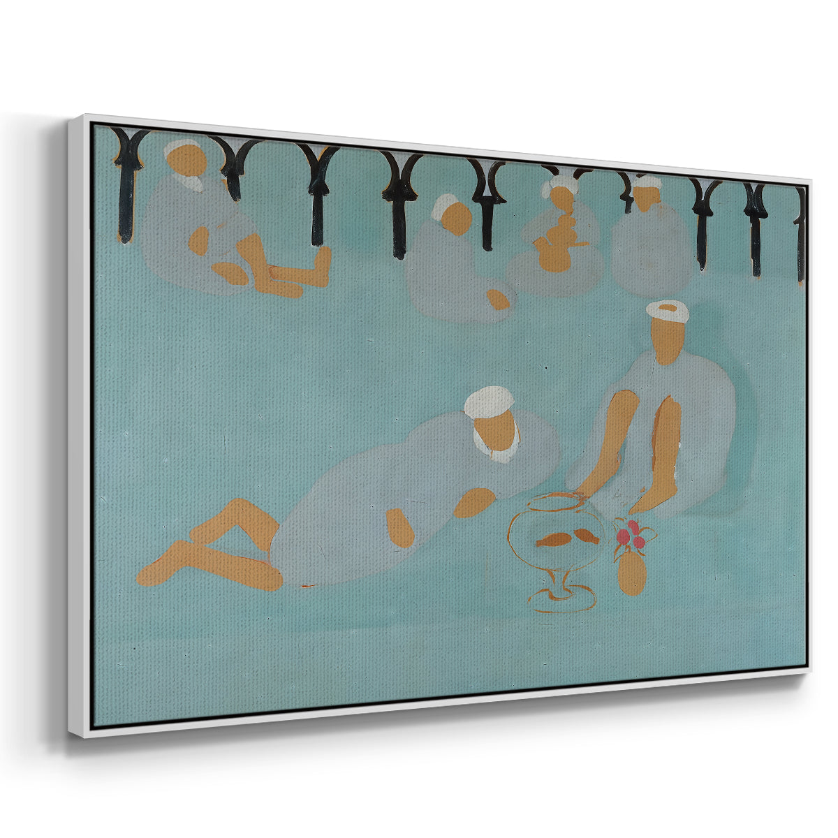 Arab Coffeehouse (Le café Maure), 1913 - Floater Framed Canvas Print