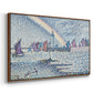 Entrance to the Port of Honfleur, 1899 - Floater Framed Canvas Print