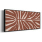 Terra Cotta Block Palms III - Floater Framed Canvas Print