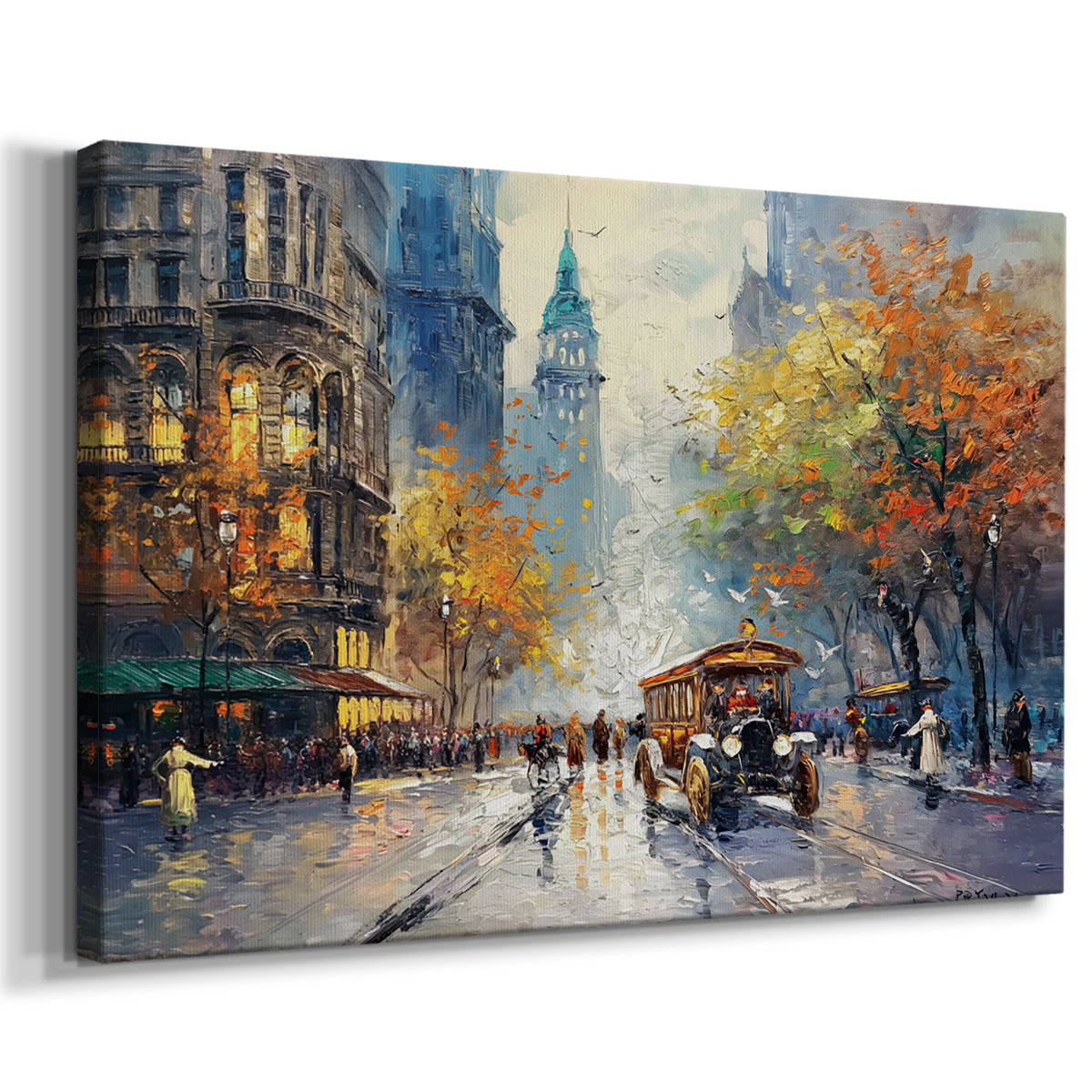 city,street,autumn,colors,vintage,car,people,crowd,architecture,rain,seasonal,urban,bustling,historic,scene,travel,lifestyle,outdoor,pedestrian,activity,atmosphere,iconic,destination,vivid,nature,experience,evening,culture,tradition,painting,scenic,lively,colorful,summer,historical,ambiance,vibrant,picturesque,charming,joy