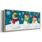 A Frosty Kiss - Floater Framed Canvas Print
