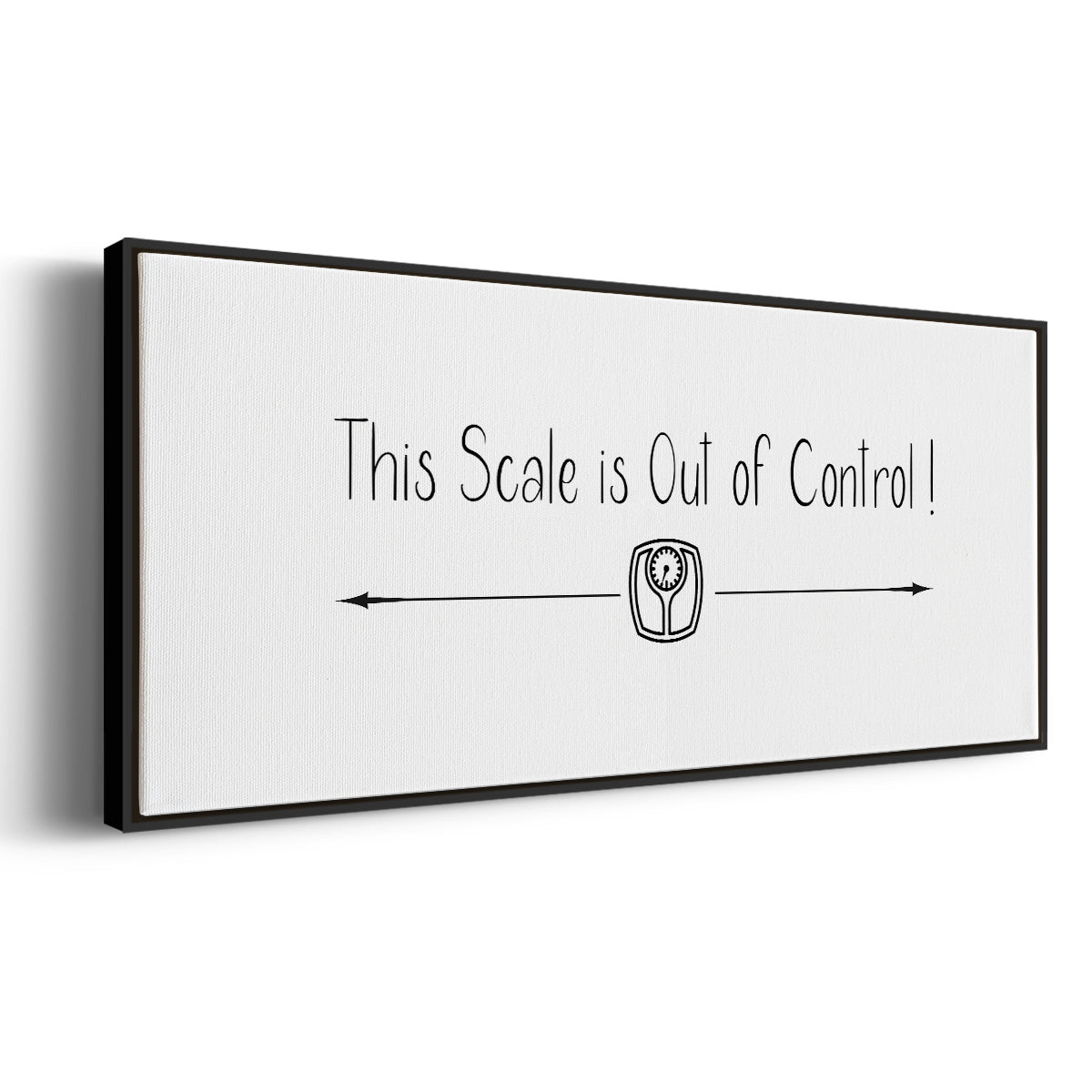 This Scale - Floater Framed Canvas Print