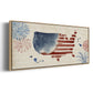 Fourth of July Collection C - Floater Framed Canvas Print