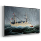 A Ship in the Storm, c. 1899 - Floater Framed Canvas Print