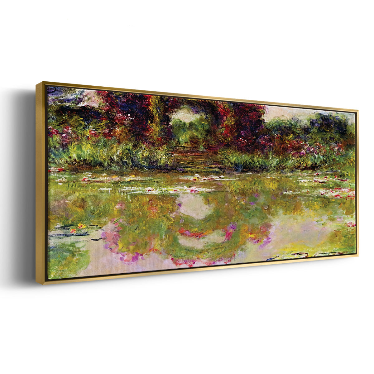 Rose Arches at Giverny, 1913 - Floater Framed Canvas Print