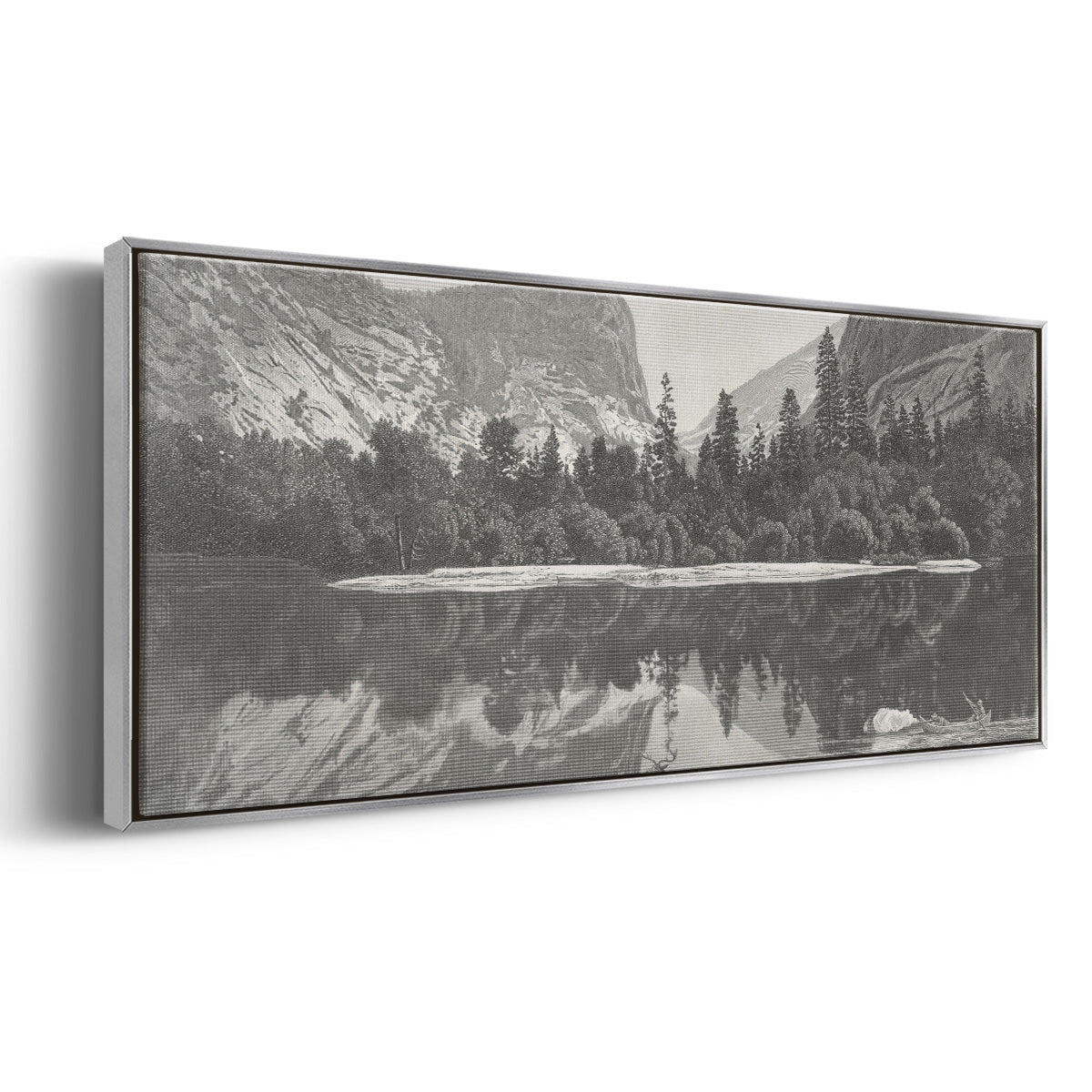 Mirror Lake, Yosemite Valley - Floater Framed Canvas Print