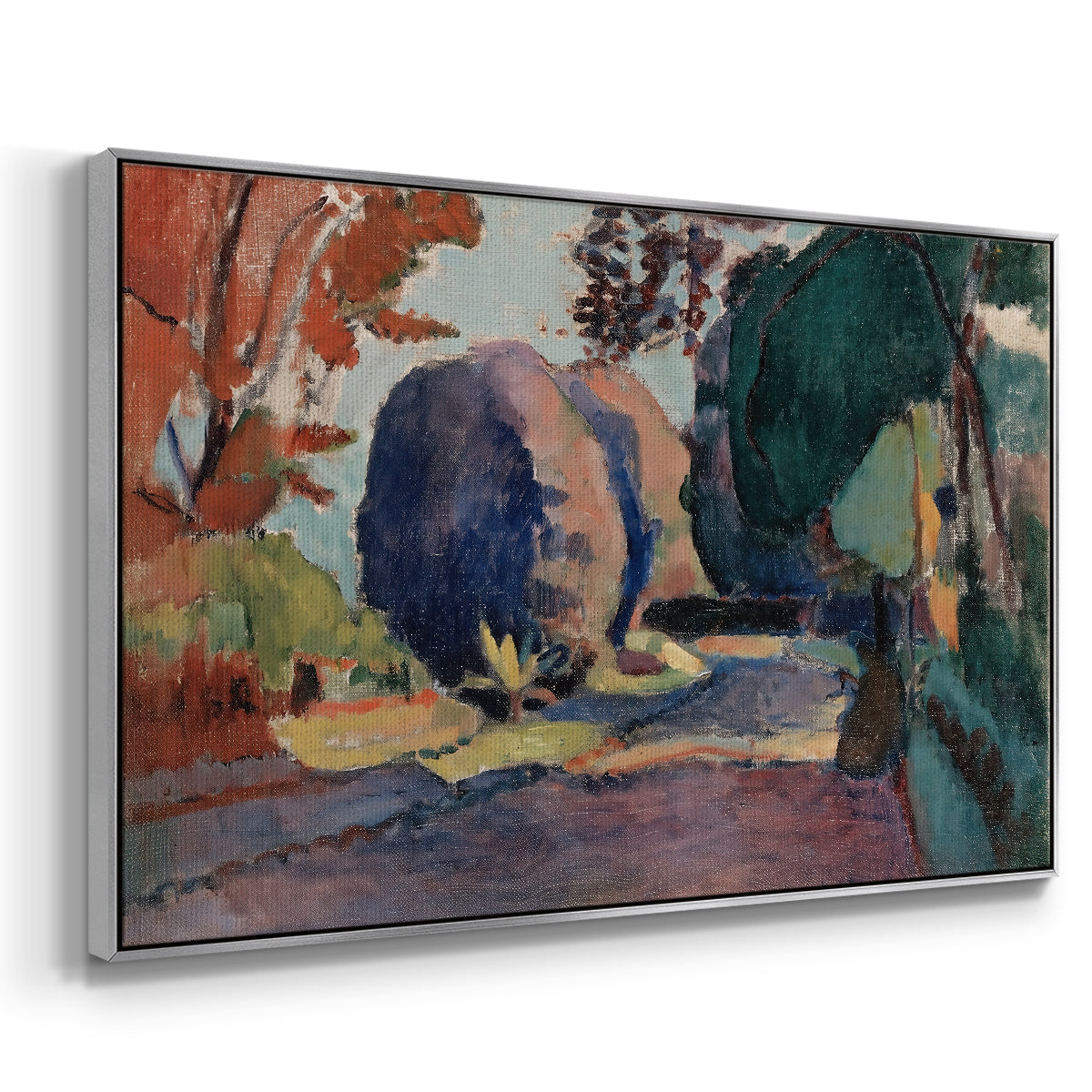 The Luxembourg Gardens, 1901 - Floater Framed Canvas Print