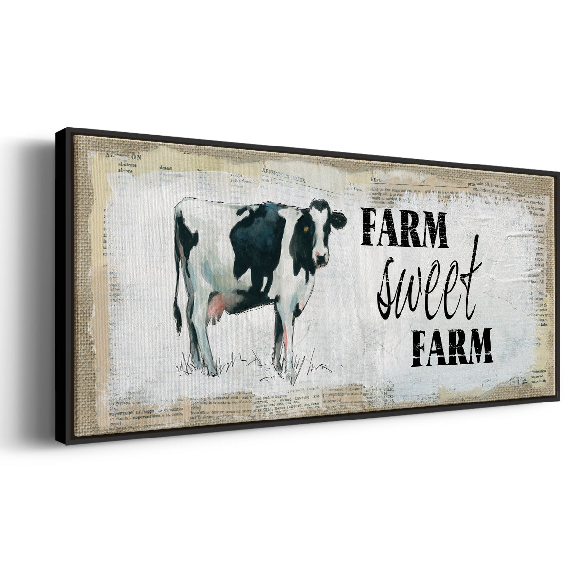 Farm Sweet Farm II - Floater Framed Canvas Print