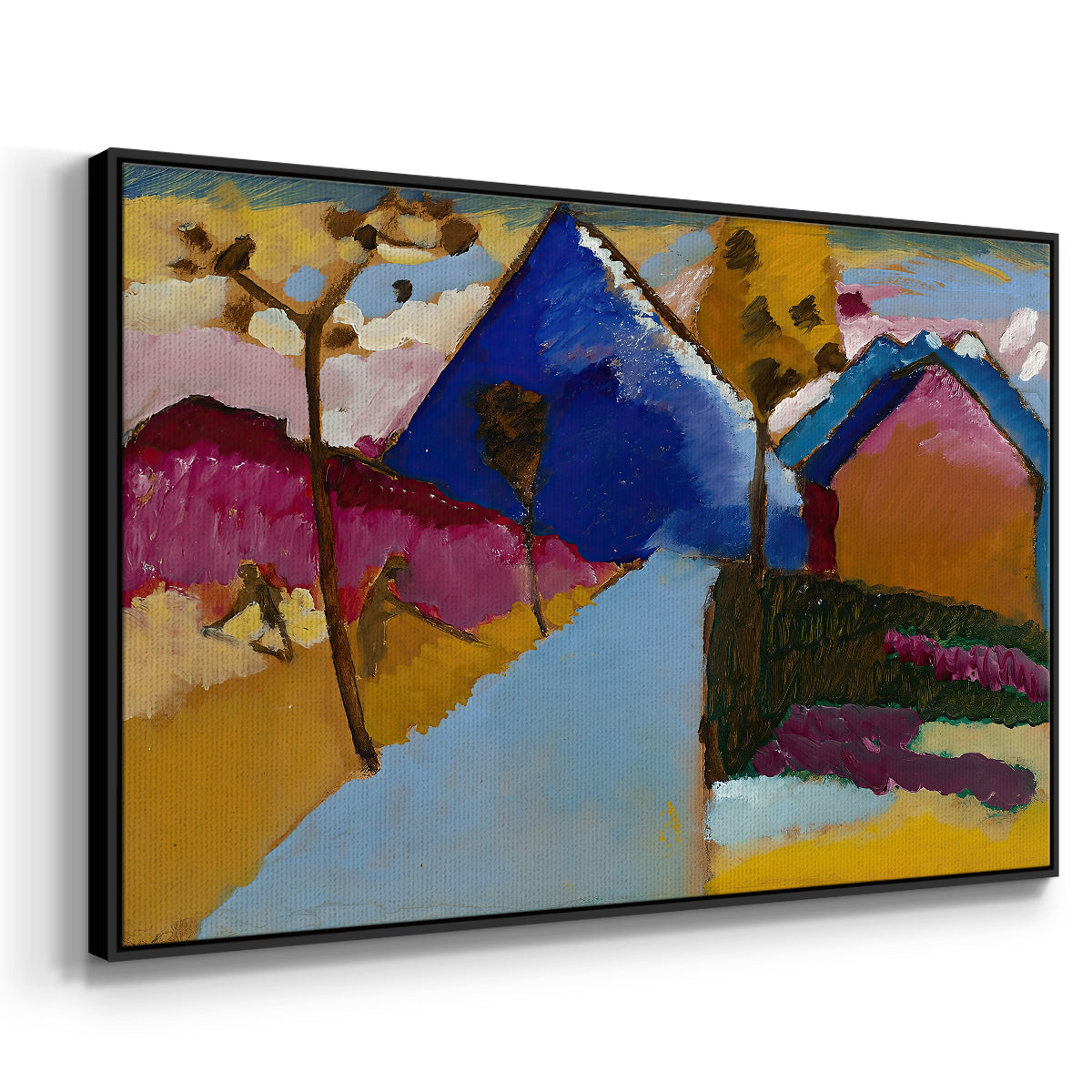 Kochel Straight Street, 1909 - Floater Framed Canvas Print