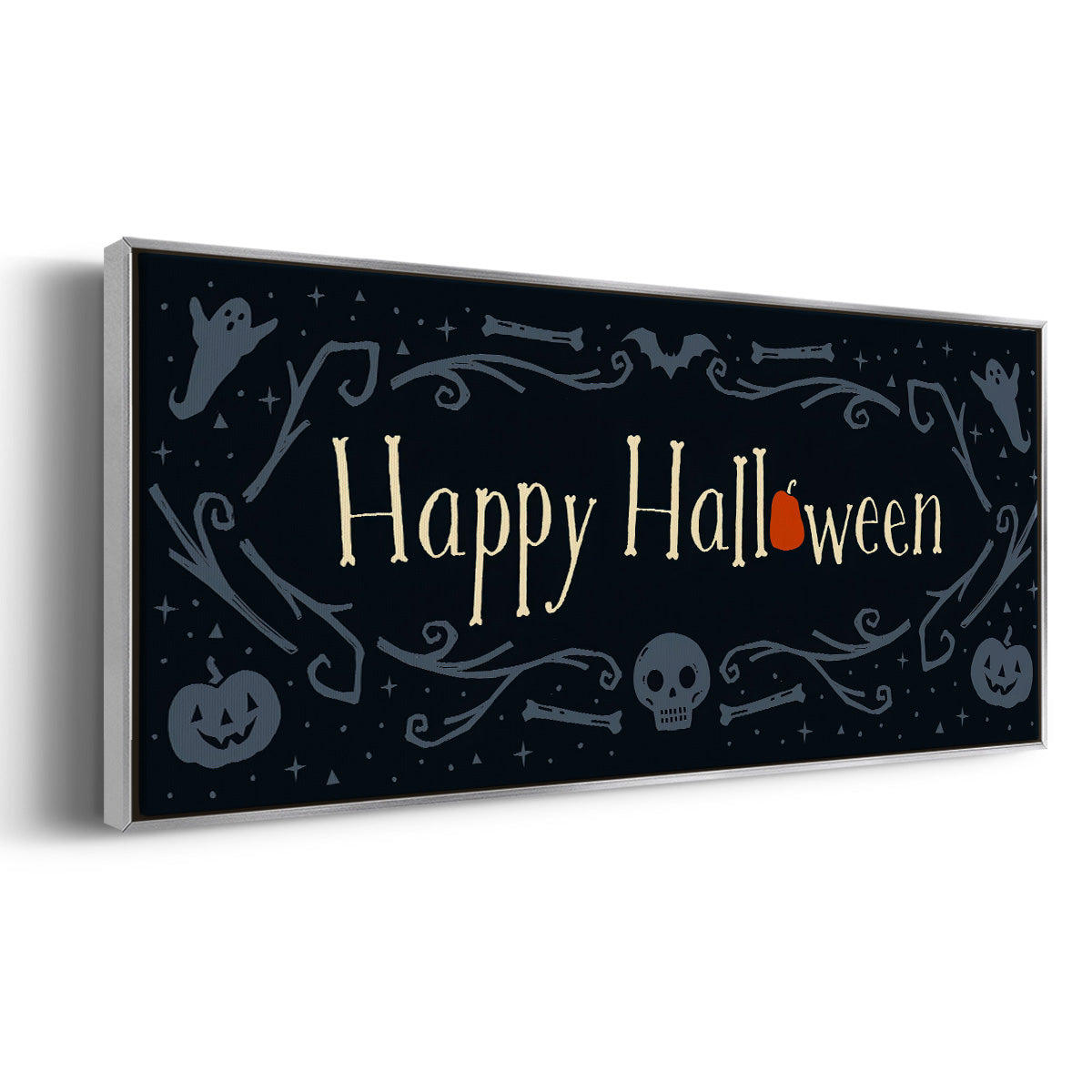 Skeleton Crew Collection D - Floater Framed Canvas Print