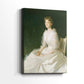 Side view of a canvas art print of a refined composition with subtle shading and texture, showing gallery-wrapped depth.