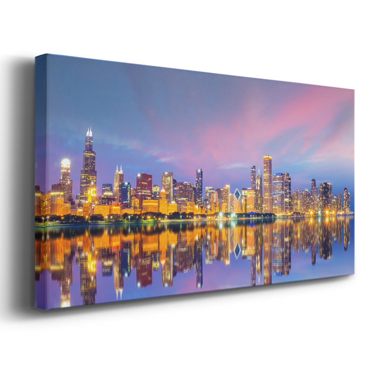 Downtown Chicago Skyline - Gallery Wrapped Canvas