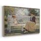 Eleanor and Benny, 1916 - Floater Framed Canvas Print