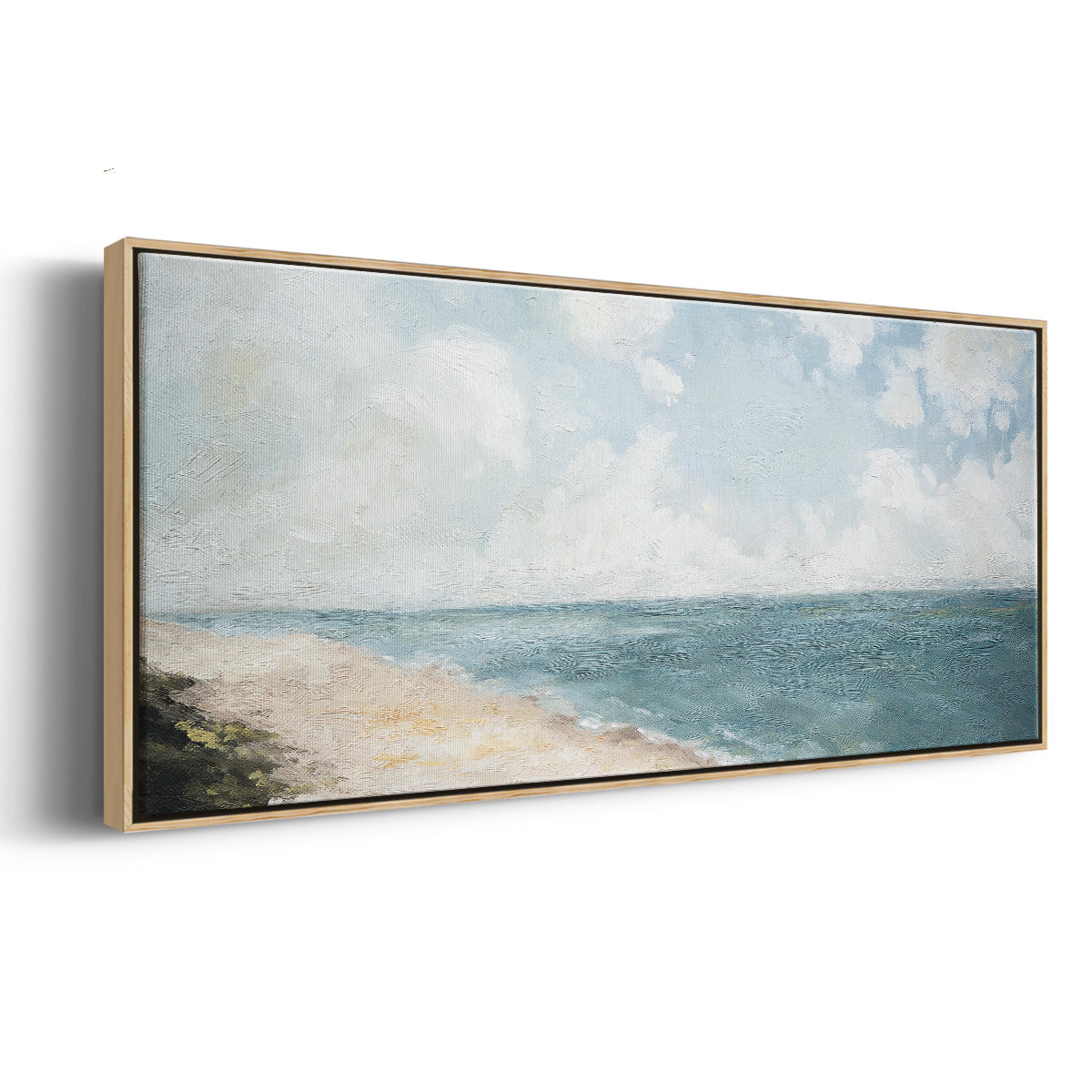 Beach View - Floater Framed Canvas Print