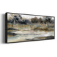 Serene River - Floater Framed Canvas Print