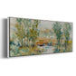 Trees on the Creek II - Floater Framed Canvas Print