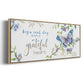 Begin Each Day - Floater Framed Canvas Print