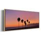 Sunset of Santa Monica - Floater Framed Canvas Print
