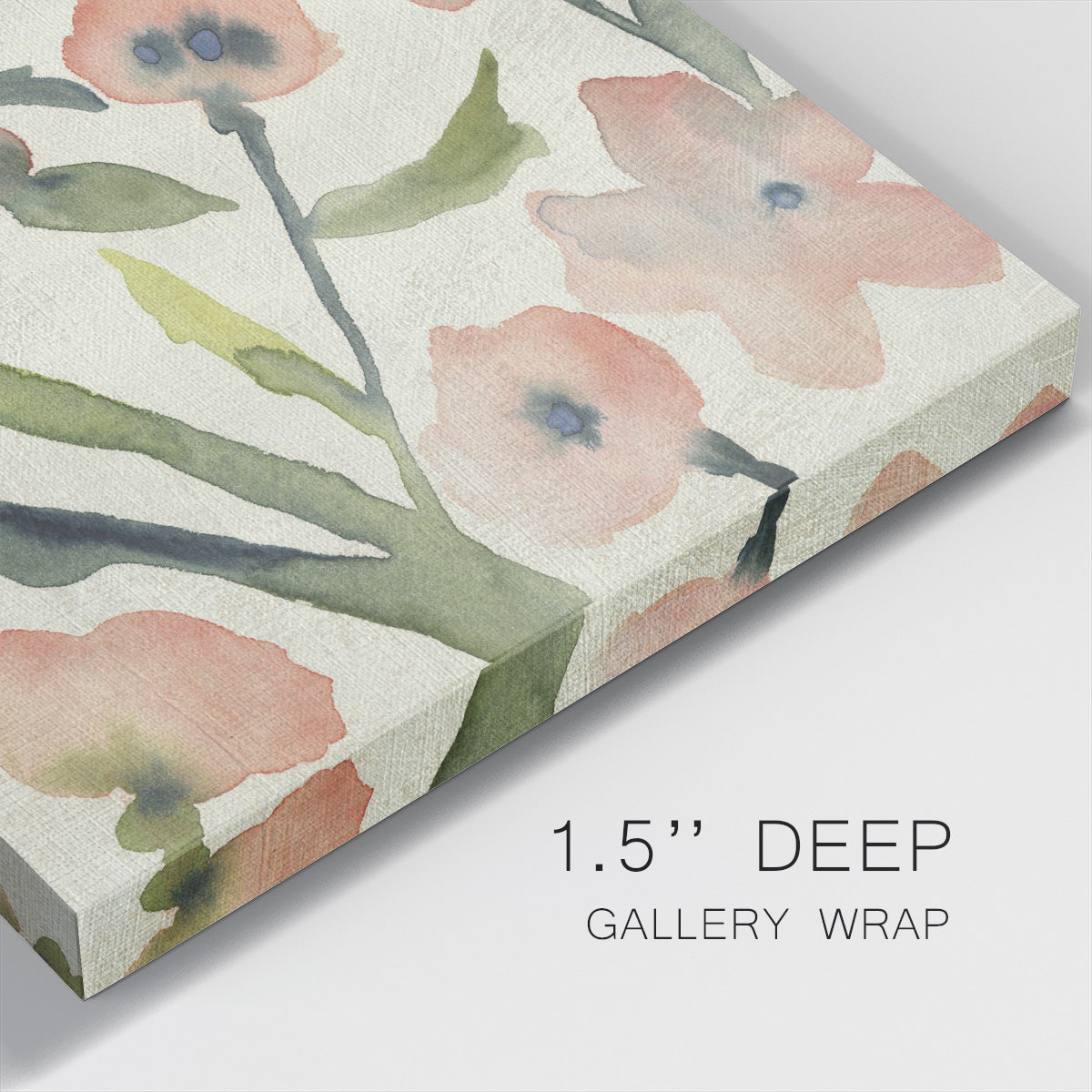 Blush Pink Blooms II-Premium Gallery Wrapped Canvas - Ready to Hang