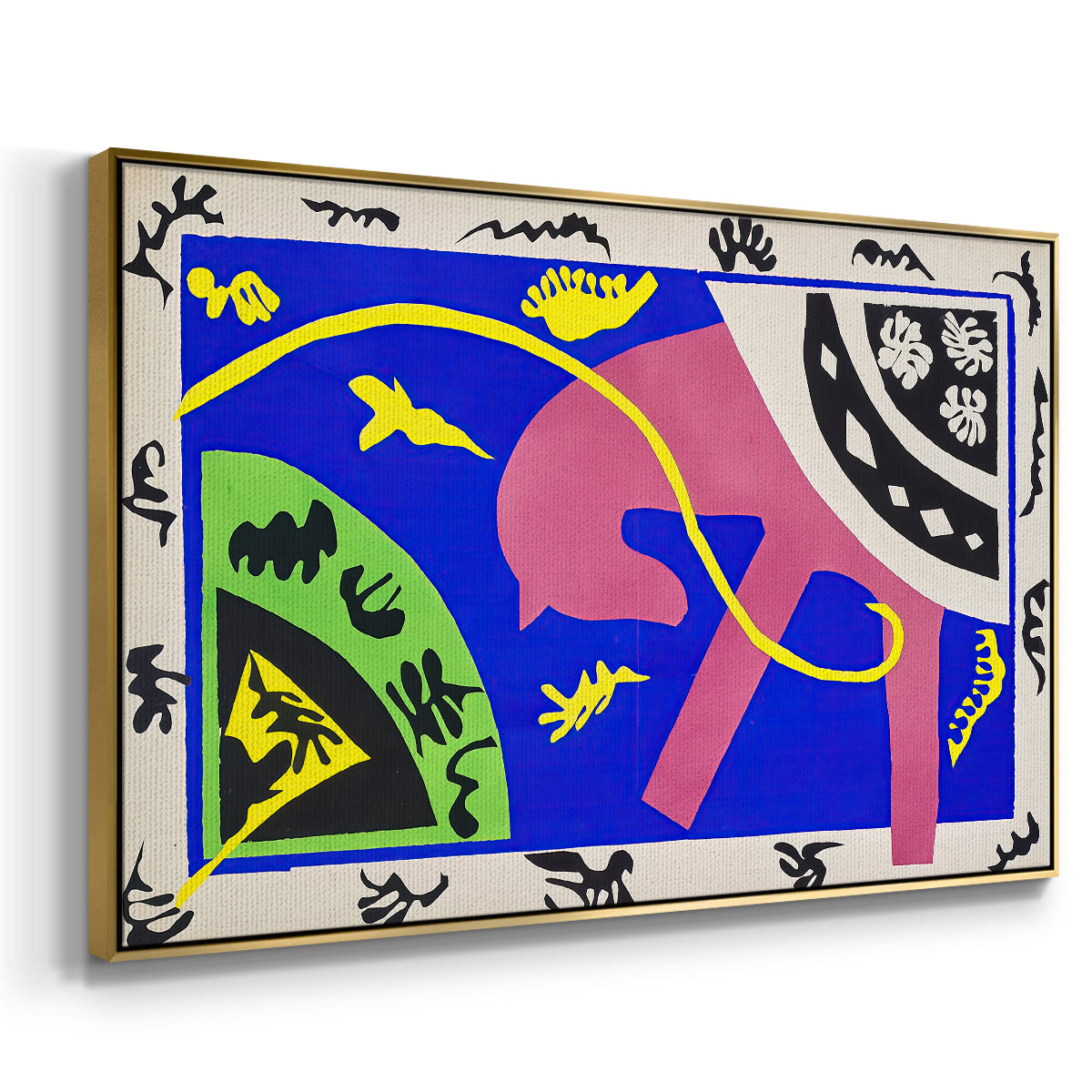 The Horse, the Rider and the Clown, from Jazz, 1947 - Floater Framed Canvas Print