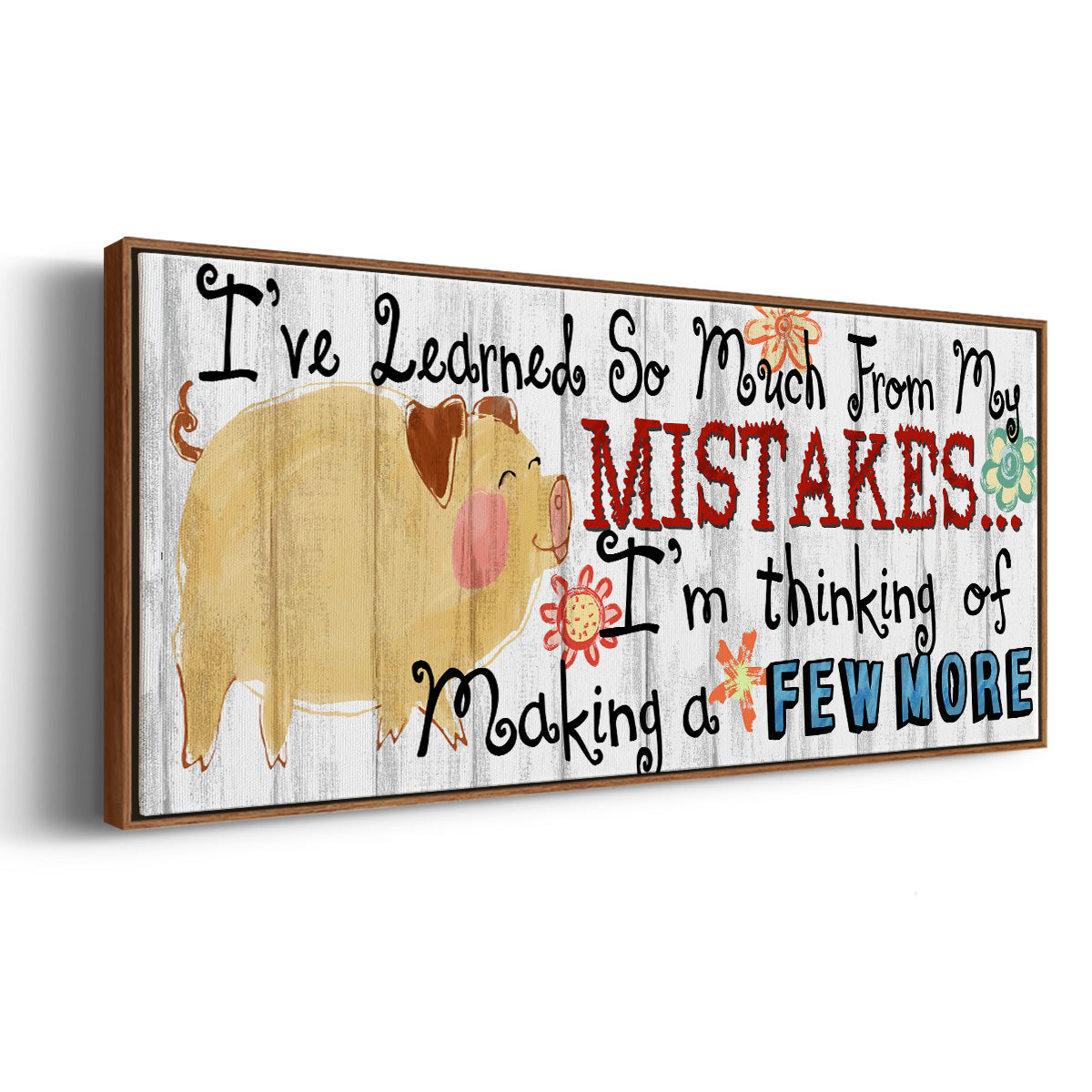 I've Learned - Floater Framed Canvas Print
