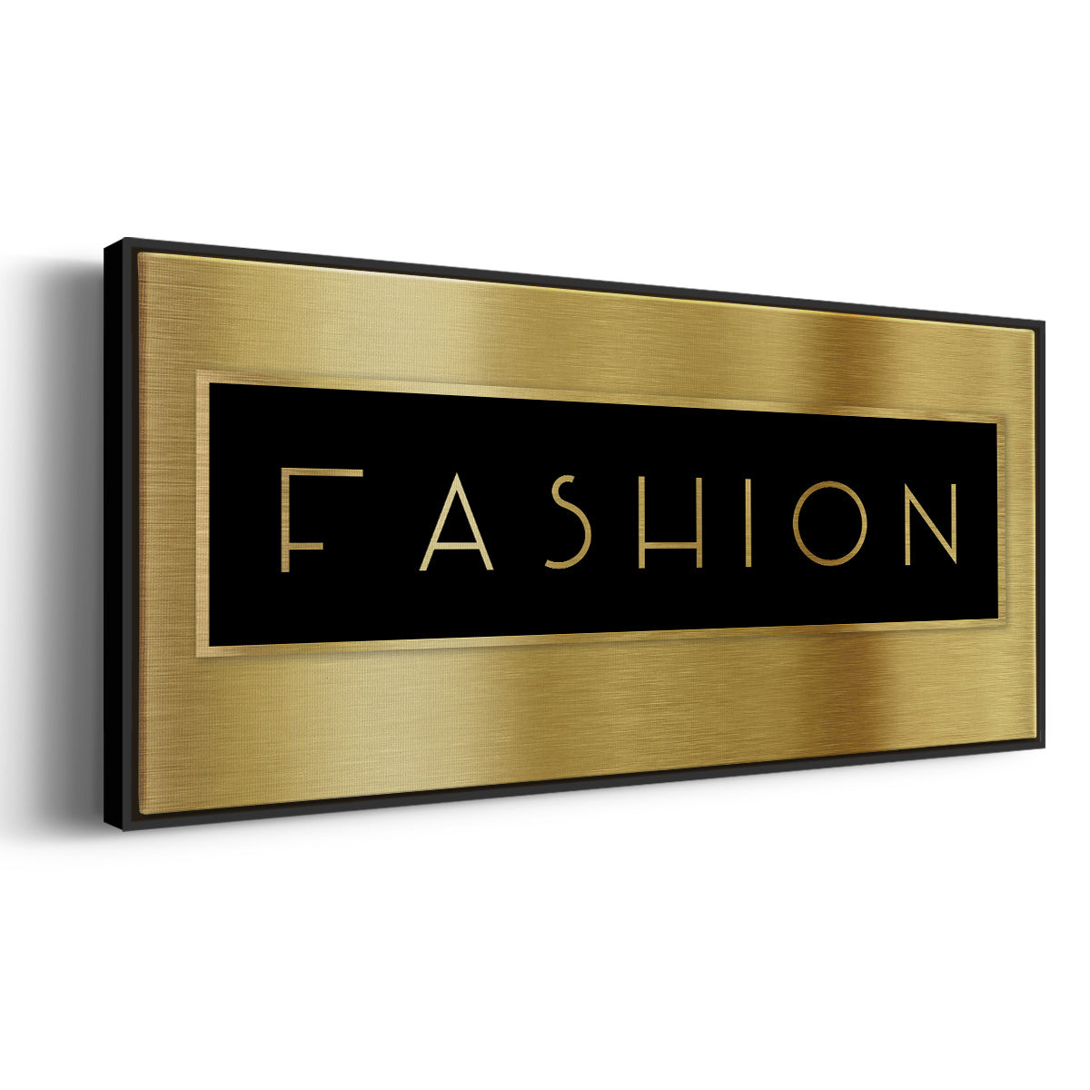 Gold Fashion - Floater Framed Canvas Print