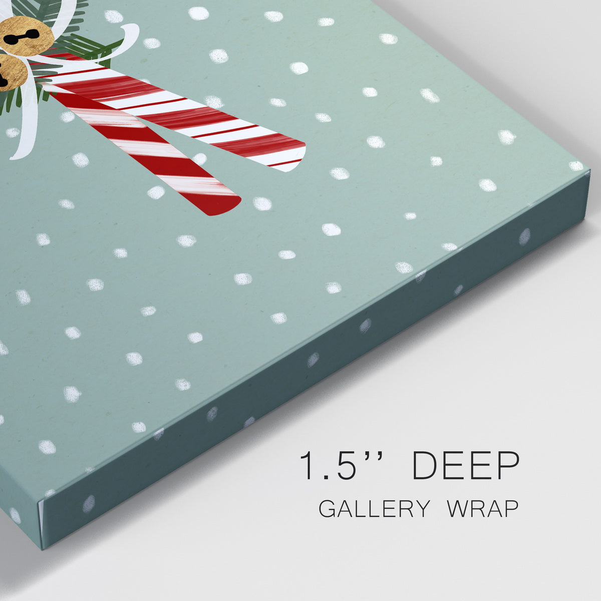 Peppermint Snowman Collection B - Gallery Wrapped Canvas