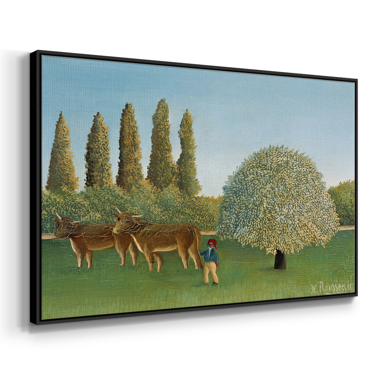 Meadlowland (The Pasture), 1910 - Floater Framed Canvas Print