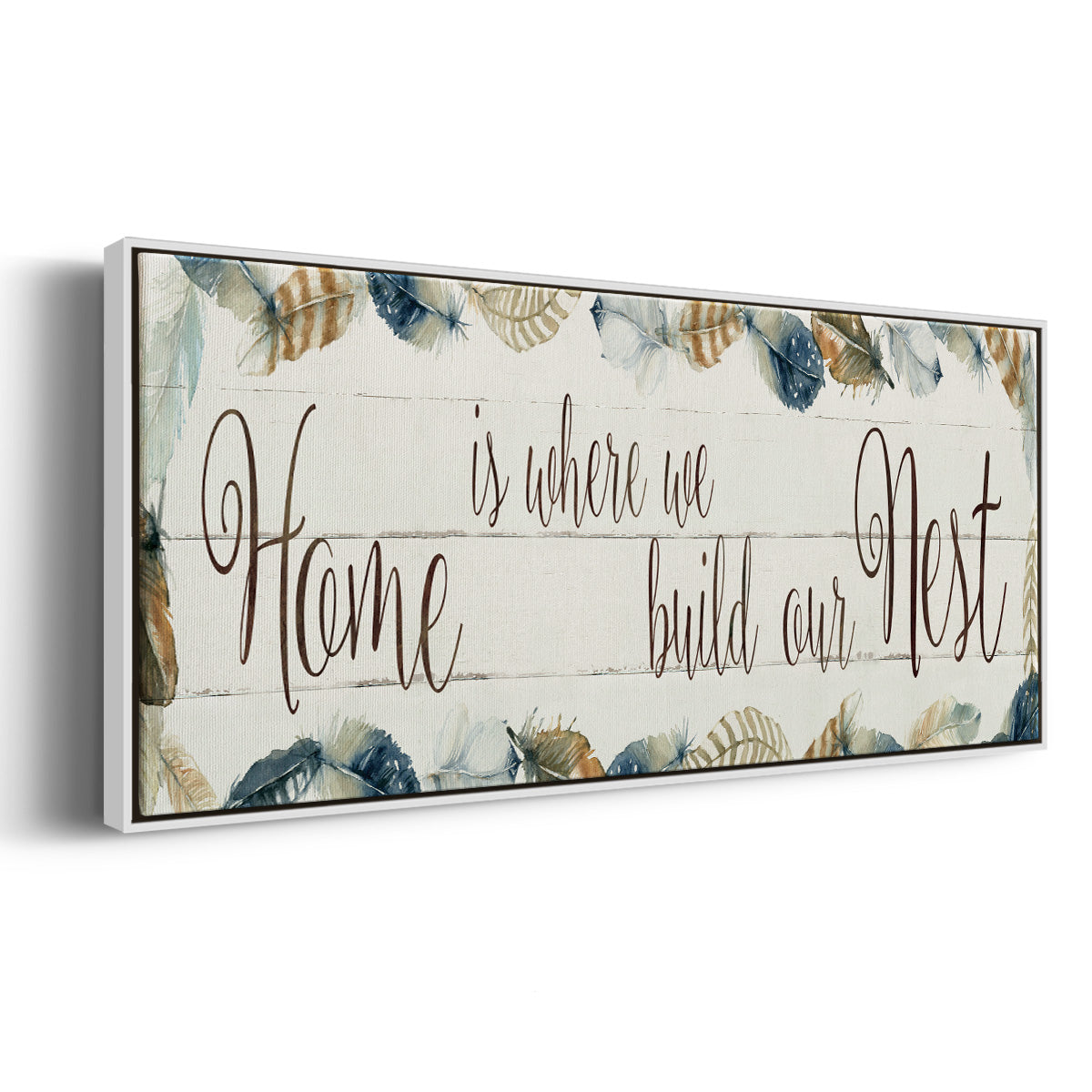 Home Nest - Floater Framed Canvas Print