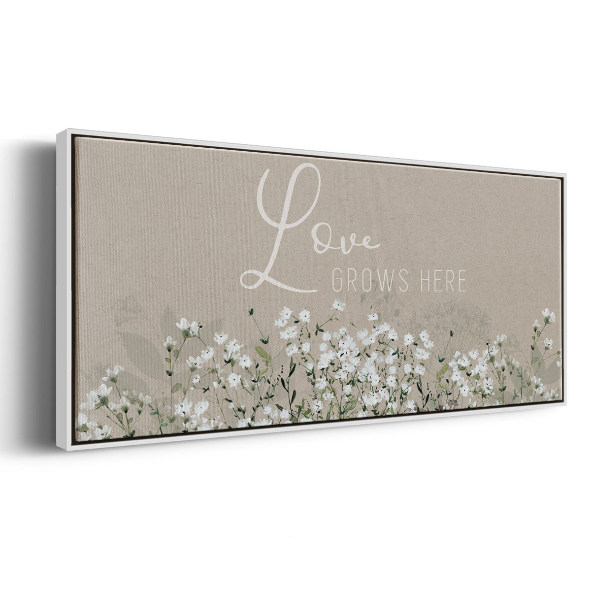 Bouquet of Love - Floater Framed Canvas Print