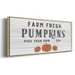 Farm Fresh Pumpkins - Floater Framed Canvas Print