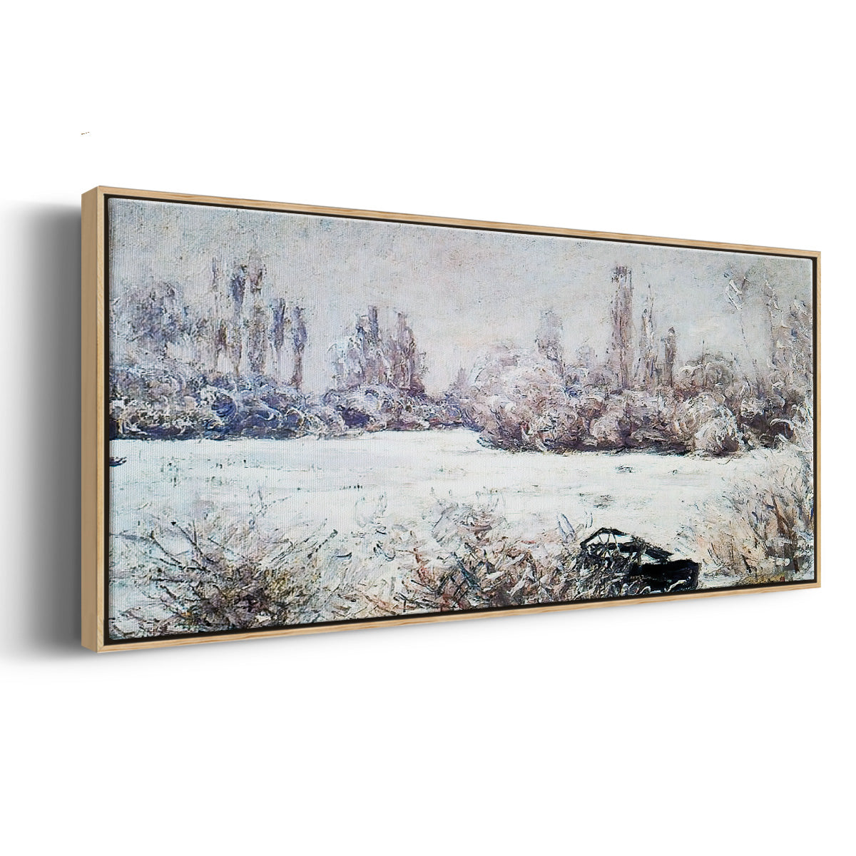 The Frost, 1880 - Floater Framed Canvas Print