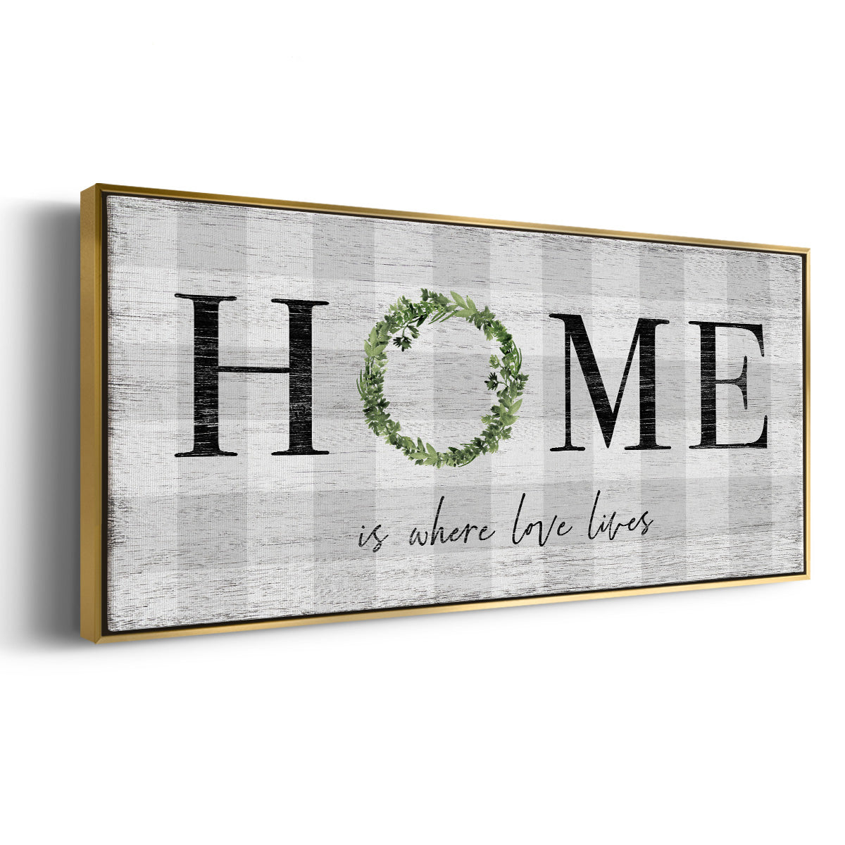 Where Love Lives - Floater Framed Canvas Print