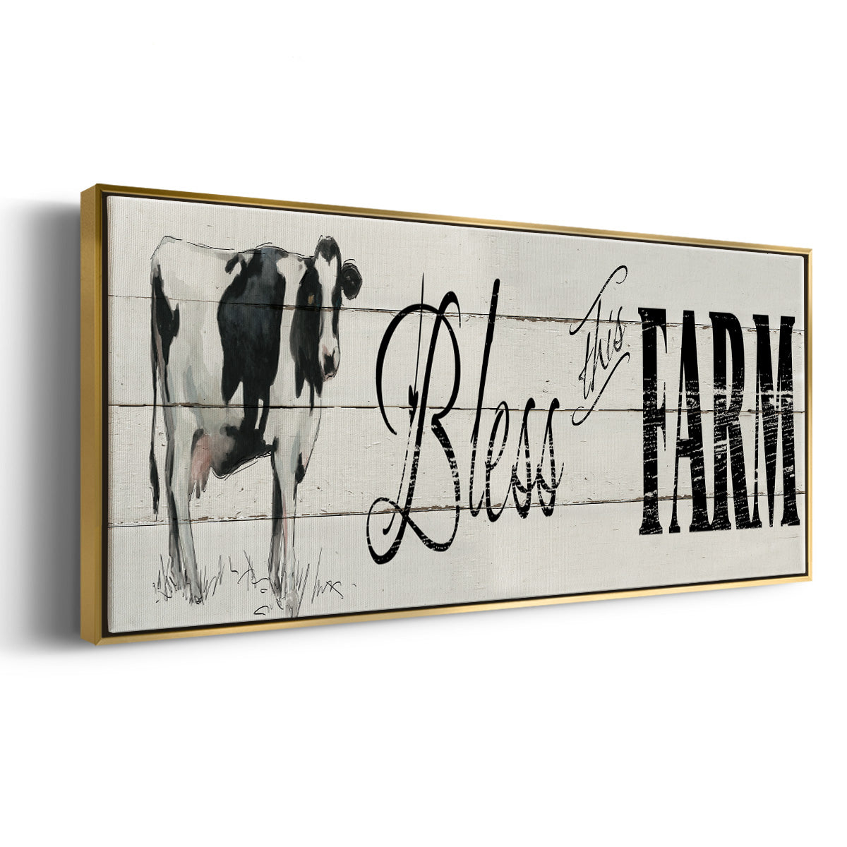 Bless This Farm - Floater Framed Canvas Print