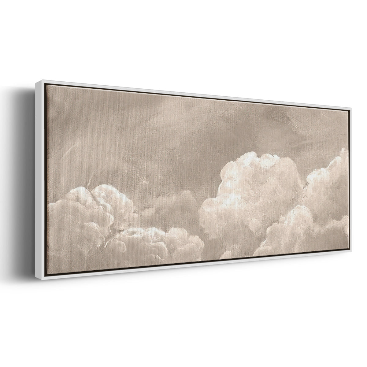 Painted Clouds I - Floater Framed Canvas Print
