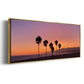 Sunset of Santa Monica - Floater Framed Canvas Print