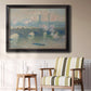 Waterloo Bridge, Gray Day - Ornate Framed Canvas Print