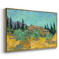 Wooden Sheds Among the Olive Trees and Cypresses, 1889 - Floater Framed Canvas Print