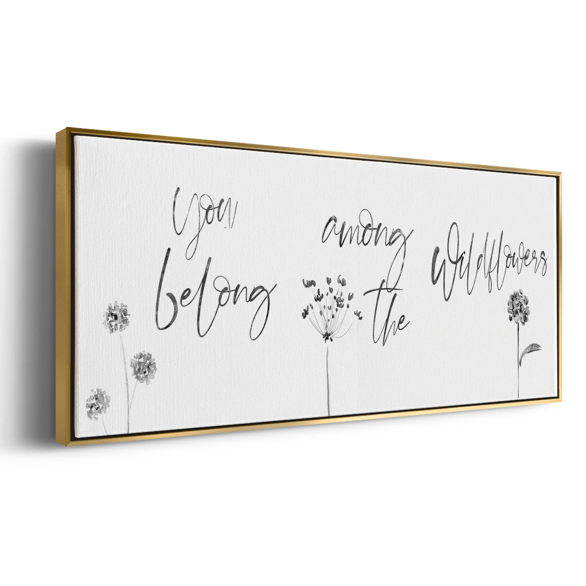 Among the Wildflowers - Floater Framed Canvas Print