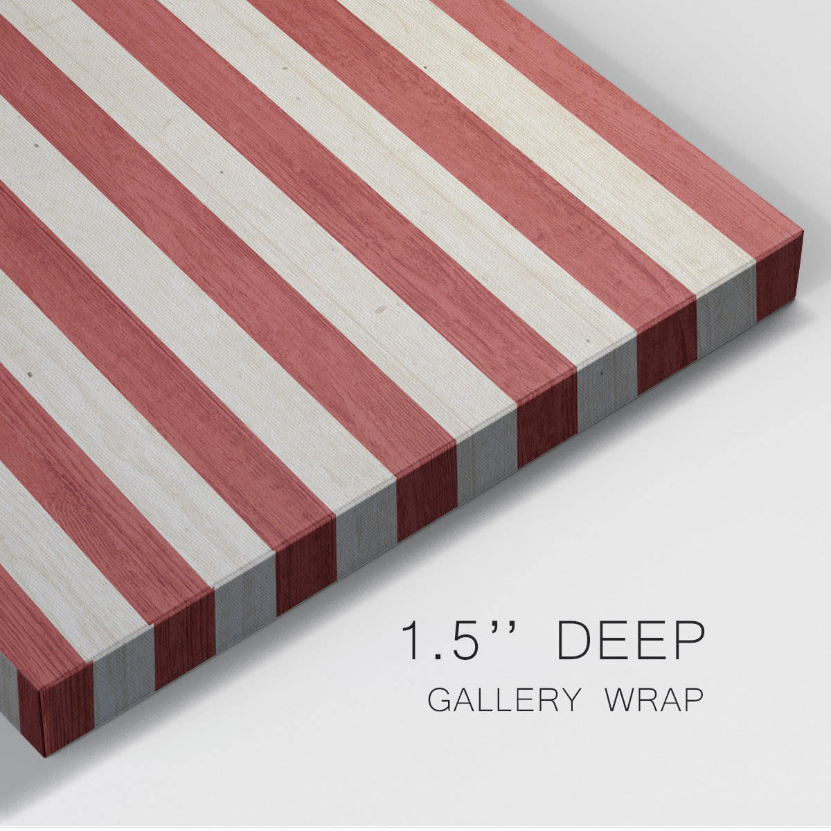 Rustic American Flag - Canvas Art Print
