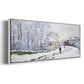 Snow in Argenteuil, 1875 - Floater Framed Canvas Print