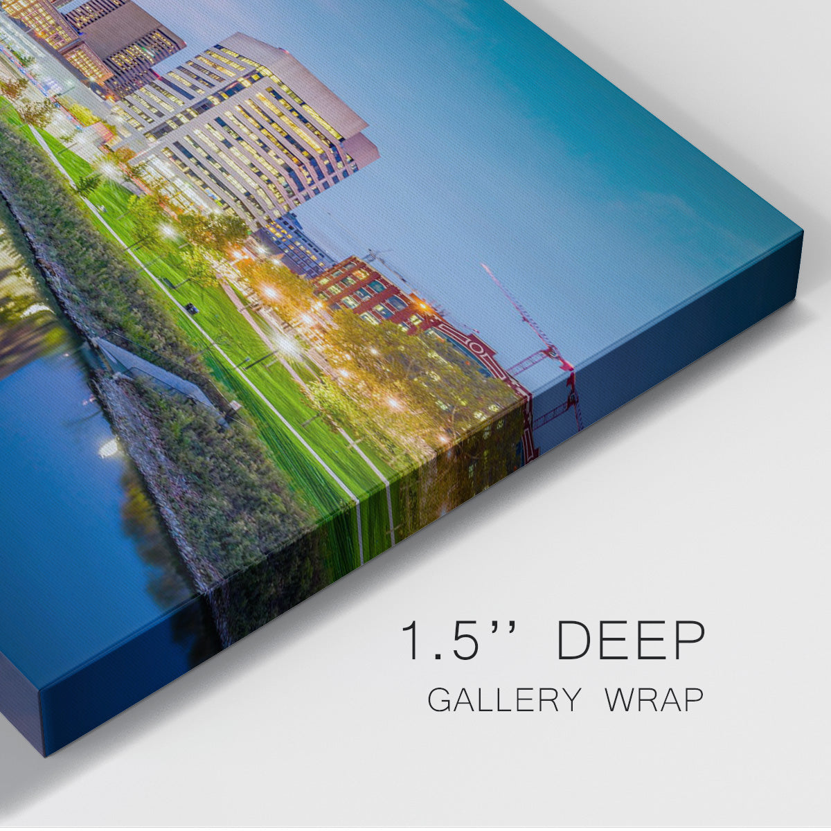 Columbus, Ohio at Night - Canvas Art Print