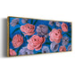 Layered Petals III - Floater Framed Canvas Print