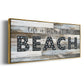 Better at the Beach - Floater Framed Canvas Print
