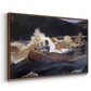 Shooting the Rapids, Saguenay River, 1905-1910 - Floater Framed Canvas Print
